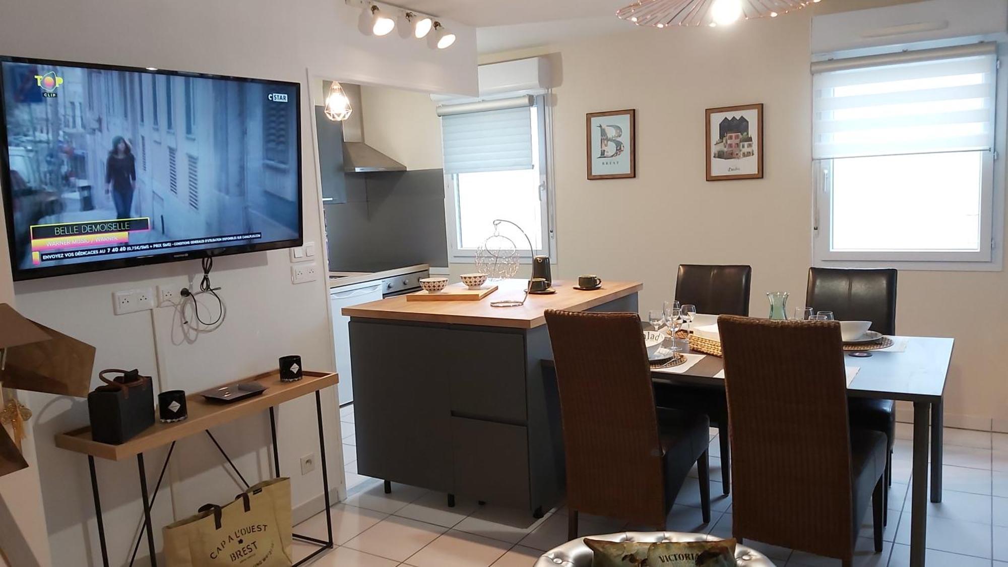 L'Escale N°13 :Appartement Standing Dans Residence ブレスト エクステリア 写真